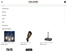 Tablet Screenshot of goyalighting.com